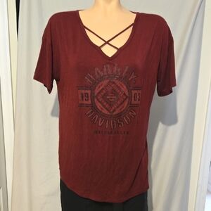Harley Davidson Wine Logo Tee Shirt
